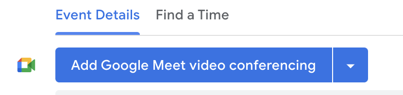 Add video conferencing button