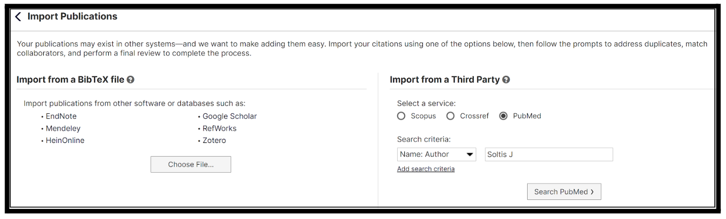 Import Publications