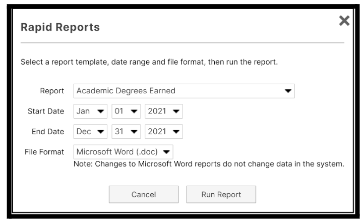 Rapid Reports